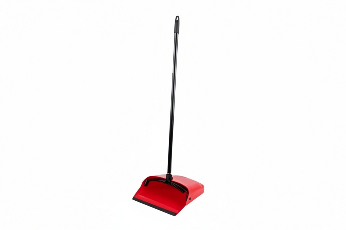 La Briantina Collapsible Dustpan with Handle and Comb, Automatic Opening System, Made of Plastic