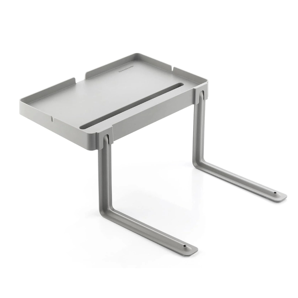 Scaffale Bedten 3 Ripiani Pieghevole Letto Grigio Regola