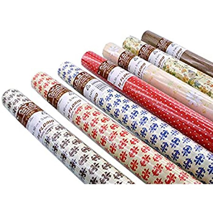 Set 6 Rotoli Carta Cassetto Lavabile 5mx50cm - Giglio Fiorentino Riutilizzabile - FercasaShop®