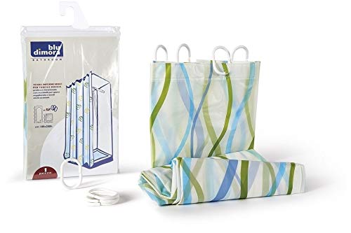 Tenda Doccia Antimuffa XL 240x200 cm con 16 Ganci -
