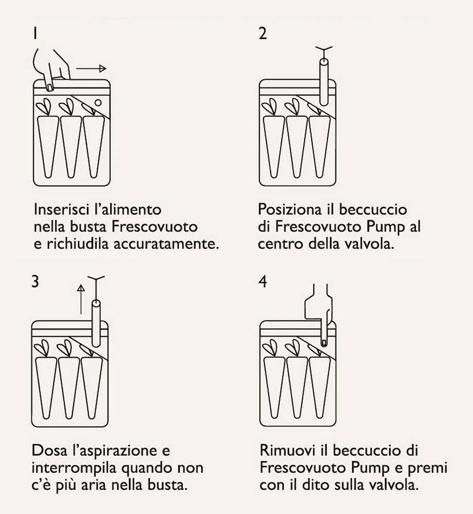 Set 18 Buste Sottovuoto Riutilizzabili Frescovuoto
