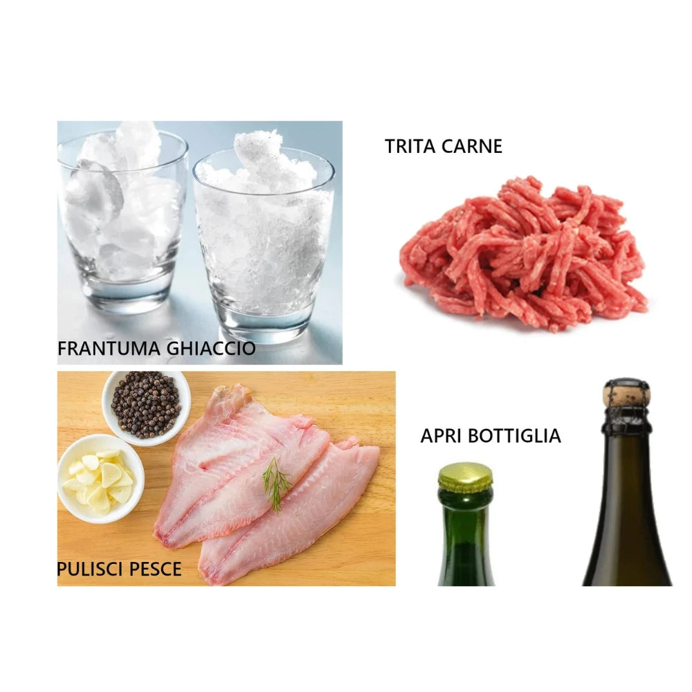 Spremiaglio Batticarne  Professionale Daffy 13 in 1 - Multifunzione Autopulente