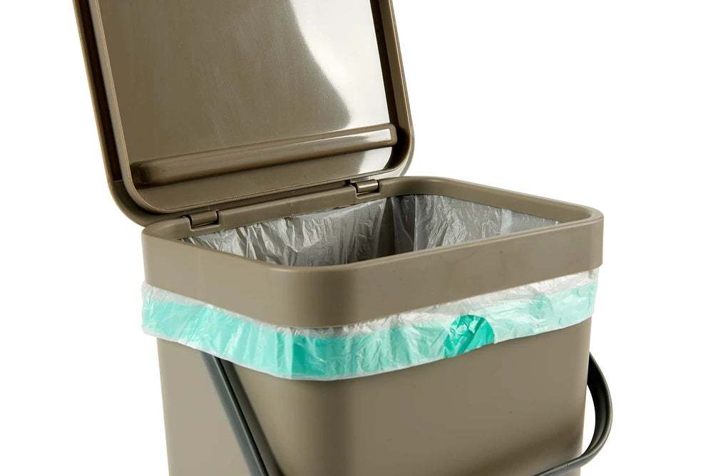 Poubelle suspendue Gino 12L - Poubelle de cuisine bio, 2 couleurs