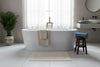 Tappeto Bagno in Cotone 100% | Design Jacquard Diagono – Morbido e Assorbente