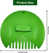 Kinzo Set Raccogli Foglie 2 Pezzi – Pala + Rastrello Plastica ø36 cm con Manico Ergonomico