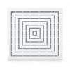 Tapis de douche antidérapant 60x60 cm - Lot de 2 pièces blanches