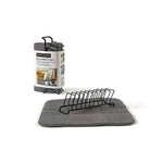Égouttoir à vaisselle en microfibre avec grille à 9 compartiments