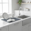 Set Lavello in Silicone 3 Pezzi: 1 Scolapiatti 30x40 cm- 2 Salvalavello 38x28 cm
