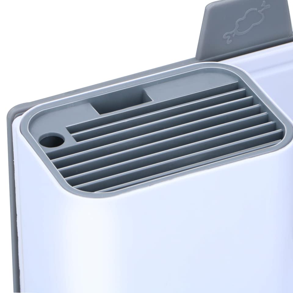 Organizer Cucina con 2 Taglieri 34x13x23cm Alpina Bianco