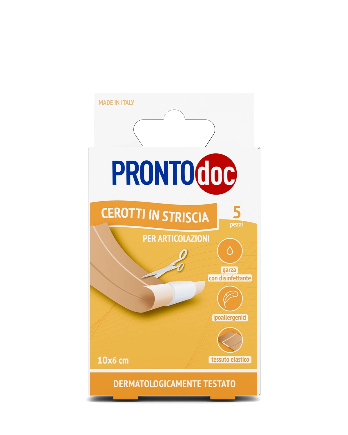3 Confezione Cerotti in Striscia per Articolazioni 10x6 cm, 1 scatola da 5 cerotti|Pronto Doc