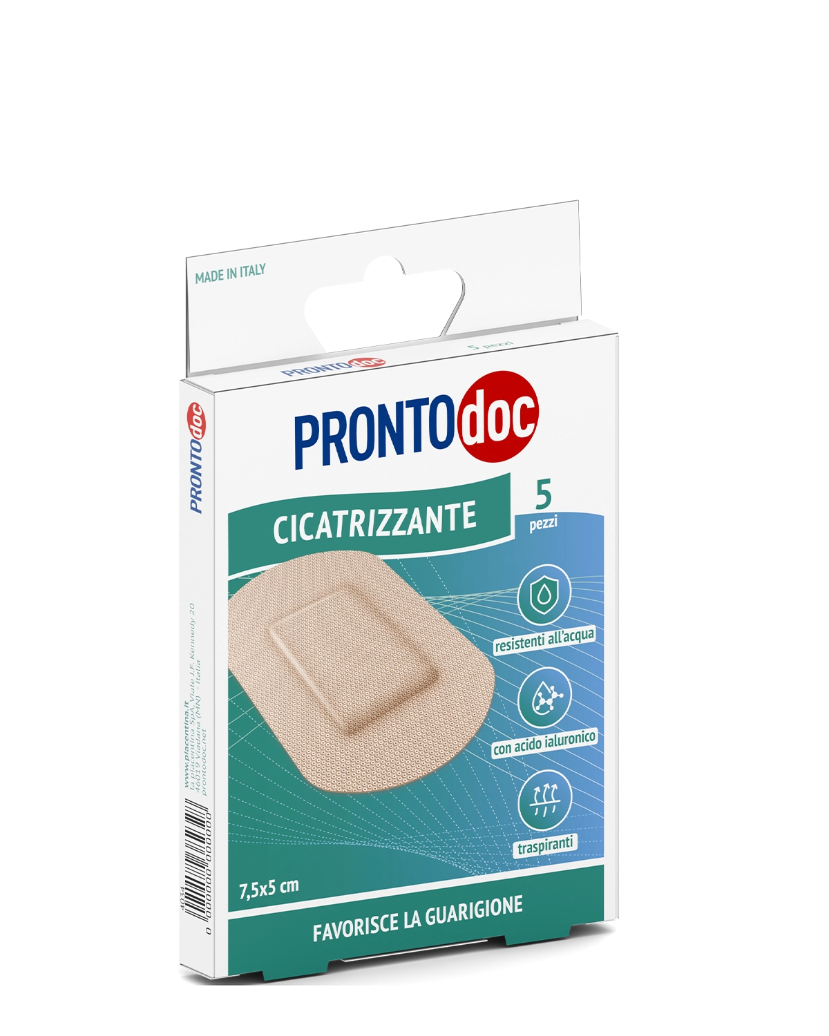 3 Confezione  Cerotti Cicatrizzanti con Acido Ialuronico 7,5x5 cm -  5 Cerotti a Scatola| PRONTO DOC