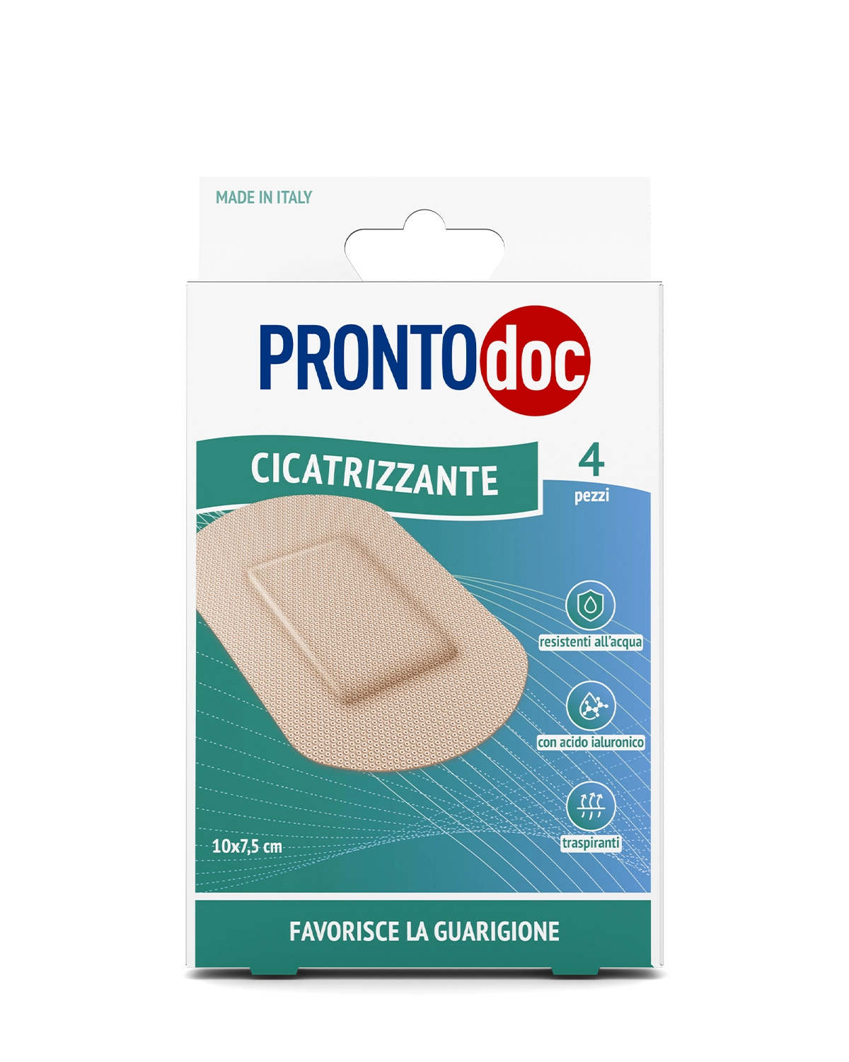 3 Confezioni Cerotti Azione Cicatrizante 10x7,5 cm| Pronto doc da 4 cerotti