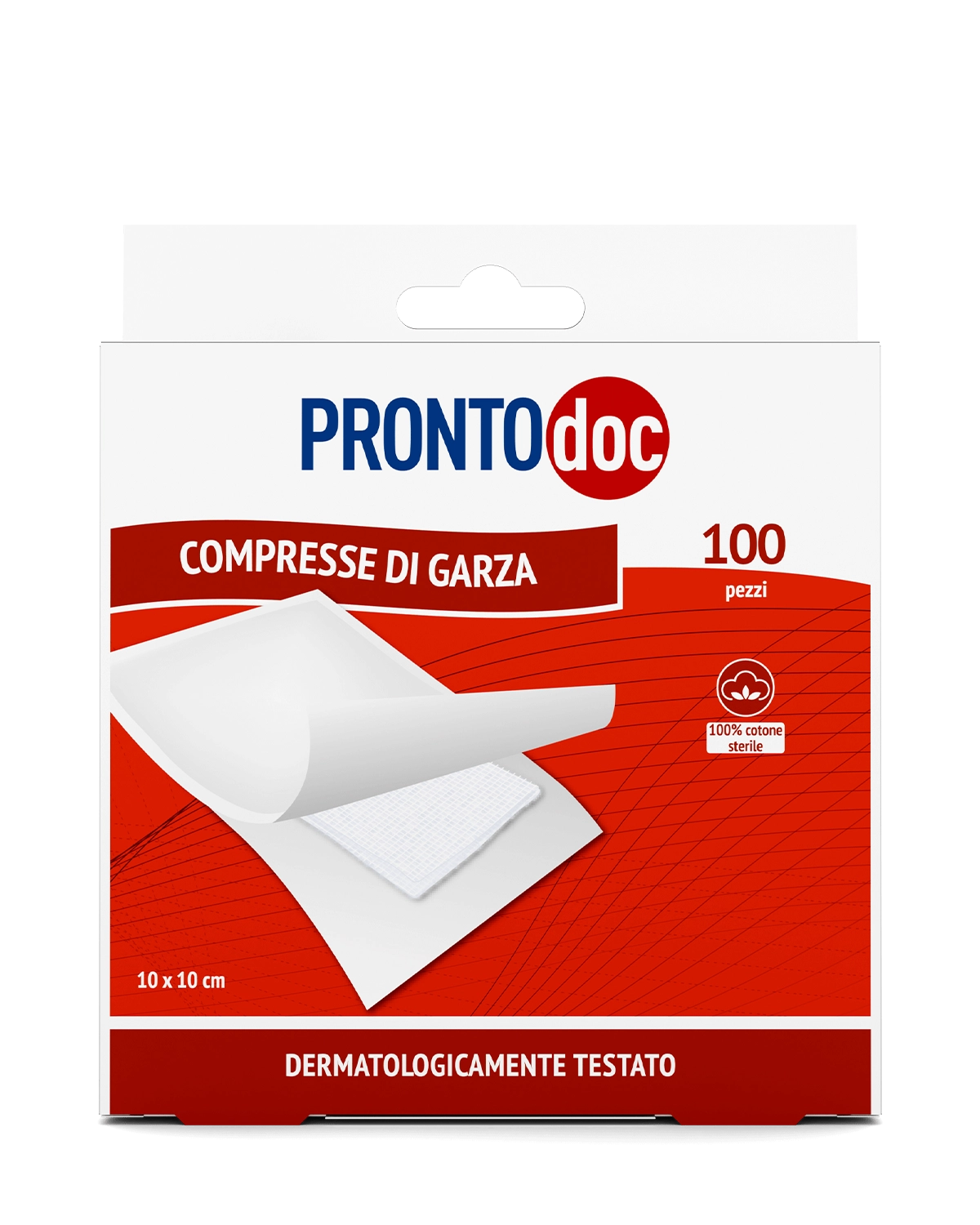 3 Confezioni Garze Sterili 10x10cm - Pronto Doc -Da  100 Pezzi