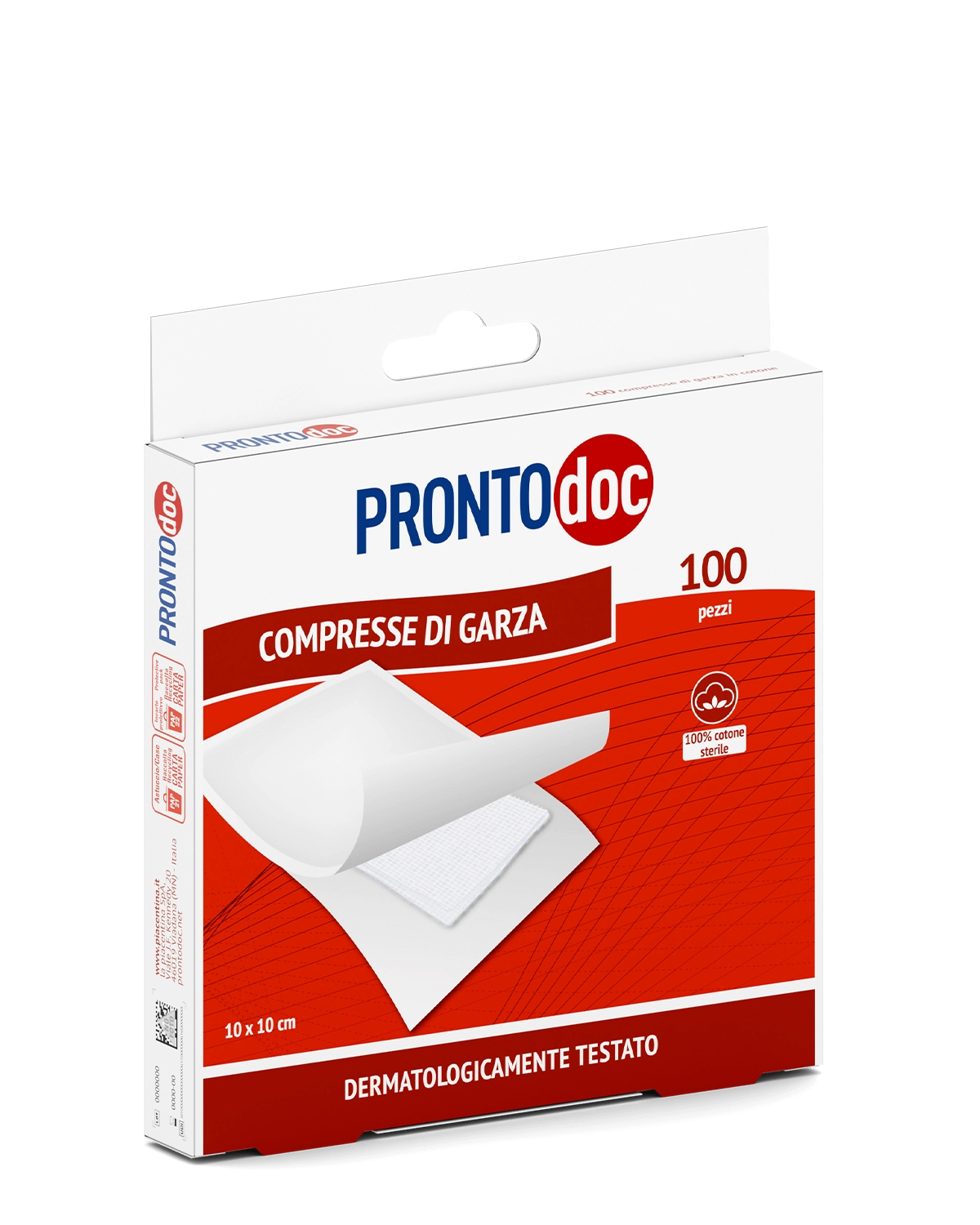 3 Confezioni Garze Sterili 10x10cm - Pronto Doc -Da  100 Pezzi