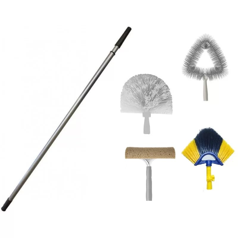 Kit Asta Telescopica 6m + 4 Scovoli - Pulizia Altezze