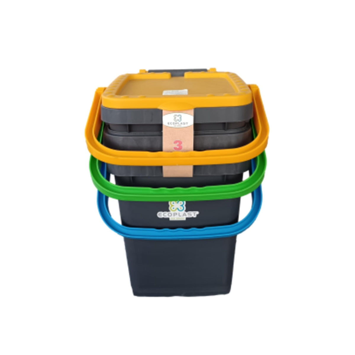 Pattumiere Raccolta Differenziata 20L Set 3 pz – Ecoplast