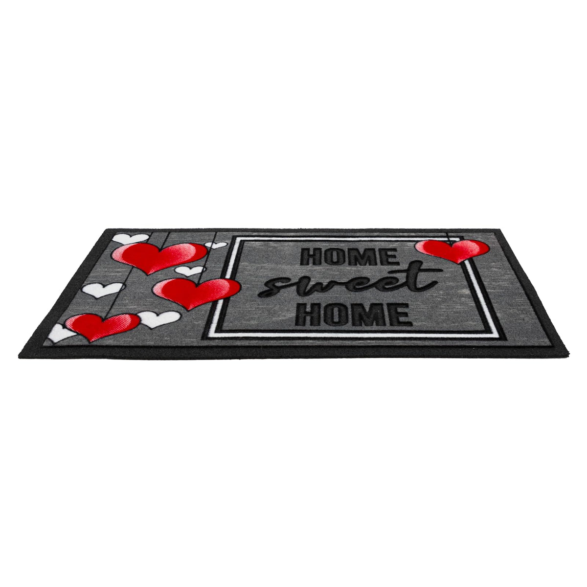 Zerbino da Interno in Gomma Riciclata, Tappeto Antiscivolo, Robusto e Resistente, Elevata Capacità di Assorbenza, Spessore di 6 mm, Dimensione 40 x 70 cm
