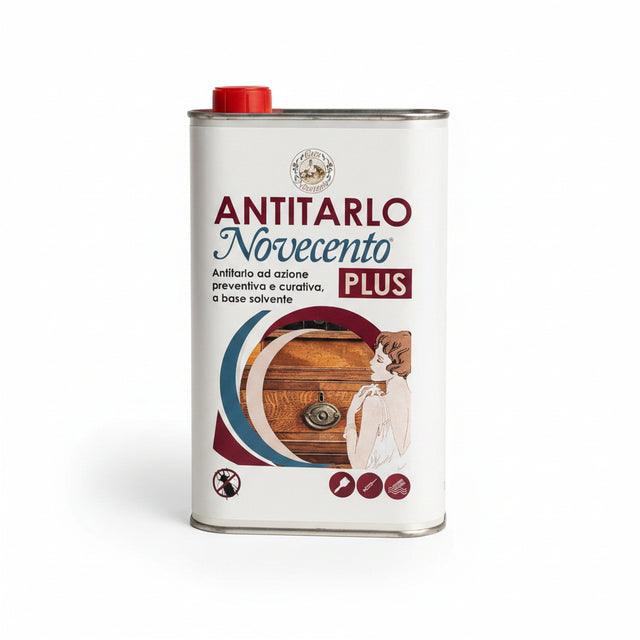Novecento Plus Répulsif contre les vrillettes, 750 ml Liquide professionnel pour la protection des meubles et ameublements en bois, traitement préventif et curatif