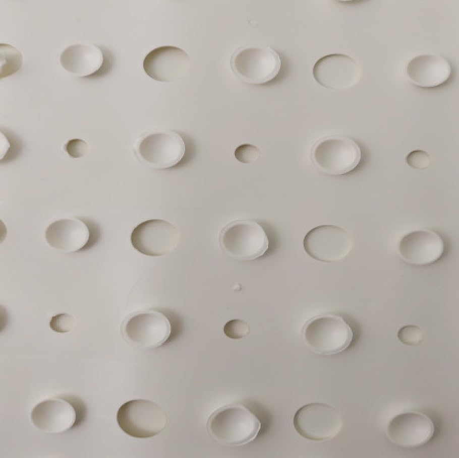 Tappeto Antiscivolo per Doccia Quadrato in Gomma Bianco - LUX, Dimensioni 54X54 cm