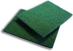 FERCASASHOP- 24 Professional Green Synthetic Abrasive Cleaning Fibers, 15 x 30 cm, XXL Format