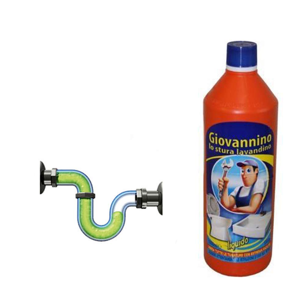 Déboucheur d'évier professionnel Giovannino Lo Stura, format 1 litre