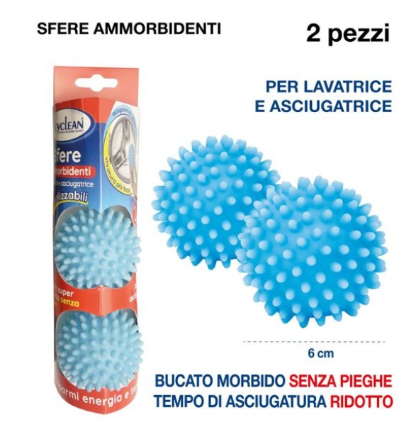 Sfere Lavapelucchi Lavatrice Asciugatrice - Set 2 Pezzi