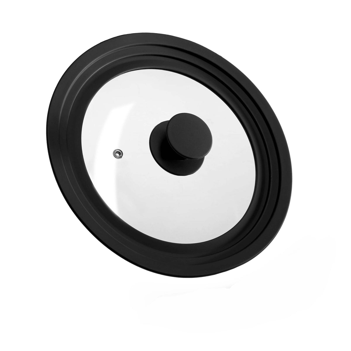 Coperchio Universale in Vetro e Silicone con Foro Vapore – Ø 20-24-26 cm