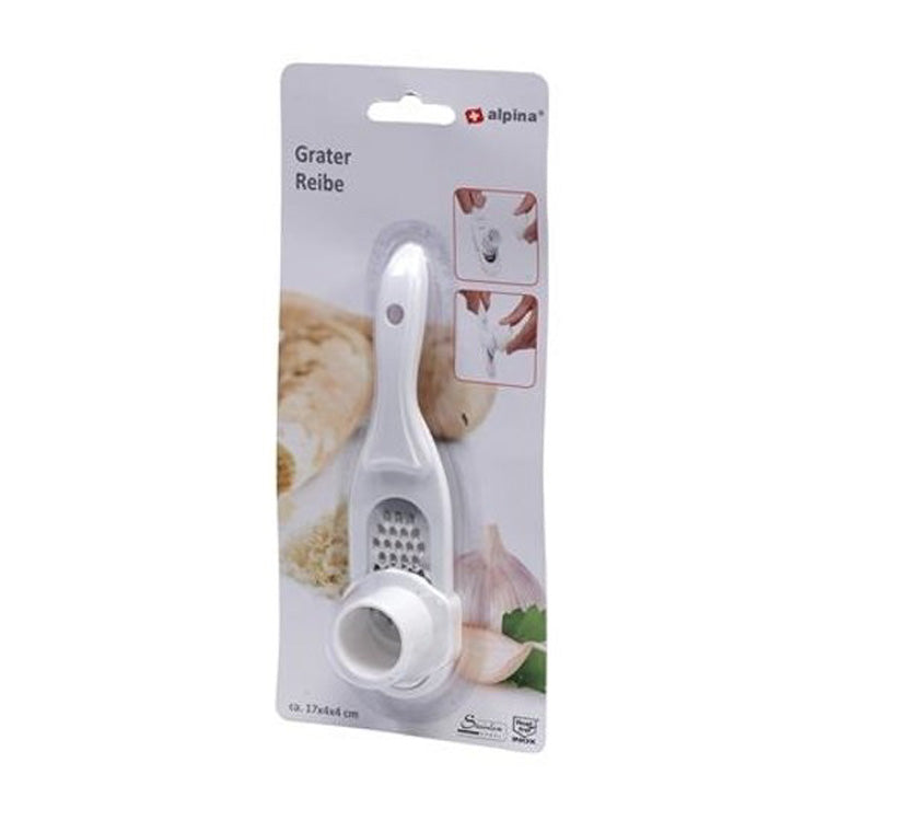 Grattugia Mini Alpina Aglio Noce Moscata Acciaio Inox