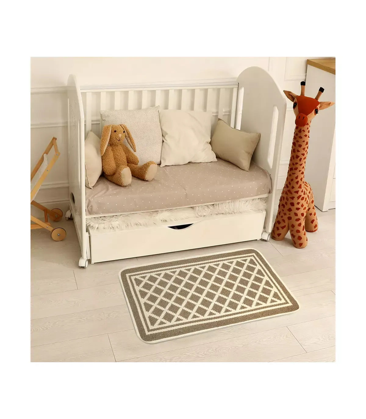 MILORD Multipurpose Cotton Bath Kitchen Rug CM.50X80