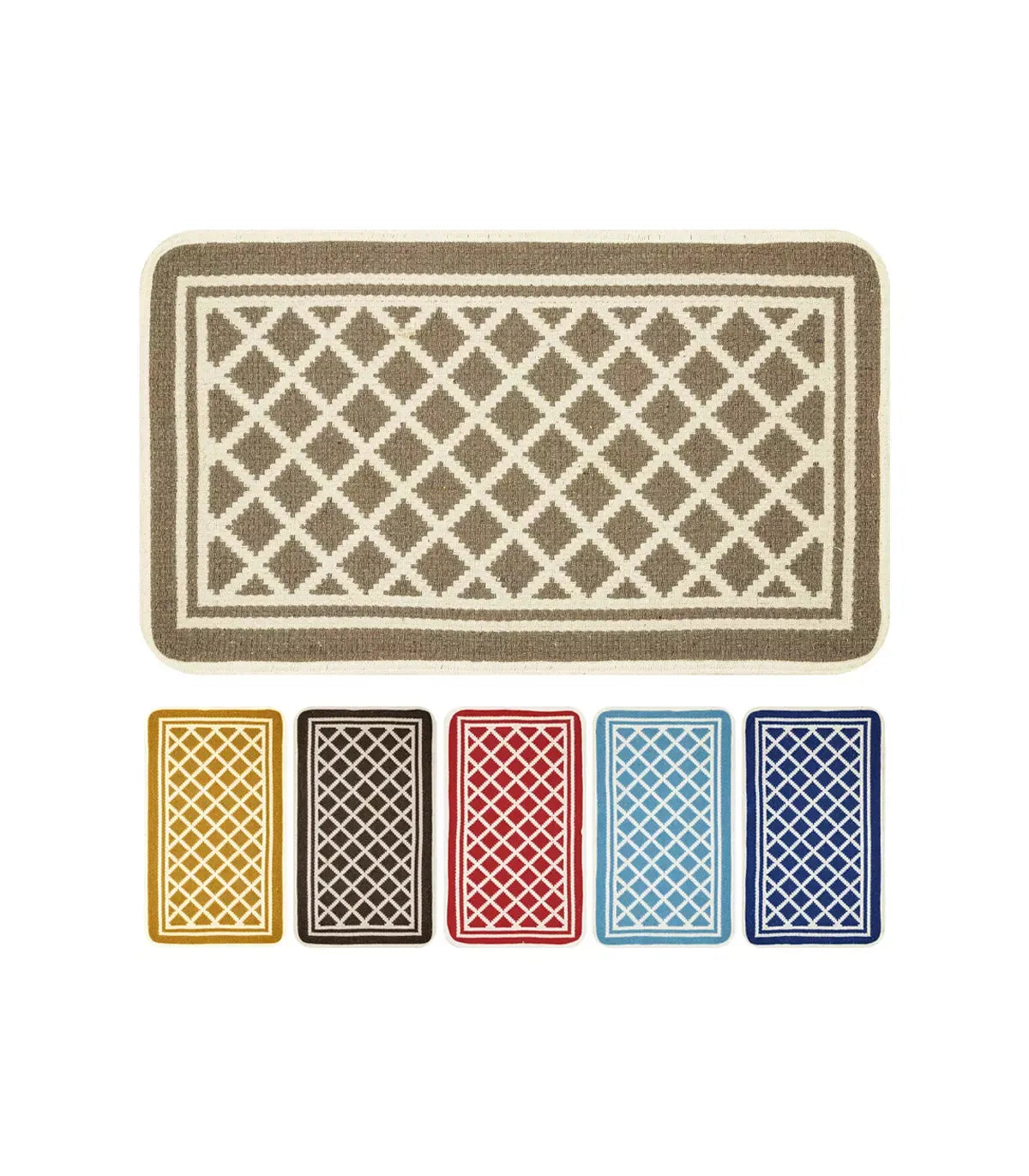 MILORD Multipurpose Cotton Bath Kitchen Rug CM.50X80