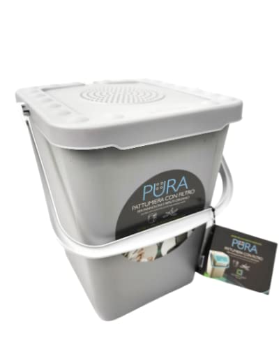 Poubelle Ecoplast PURA 10L avec filtre pour couches et déchets organiques/glace