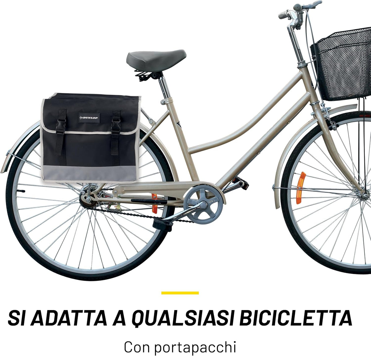 Borse Bici Laterali Impermeabili 2x13L Riflettenti Dunlop