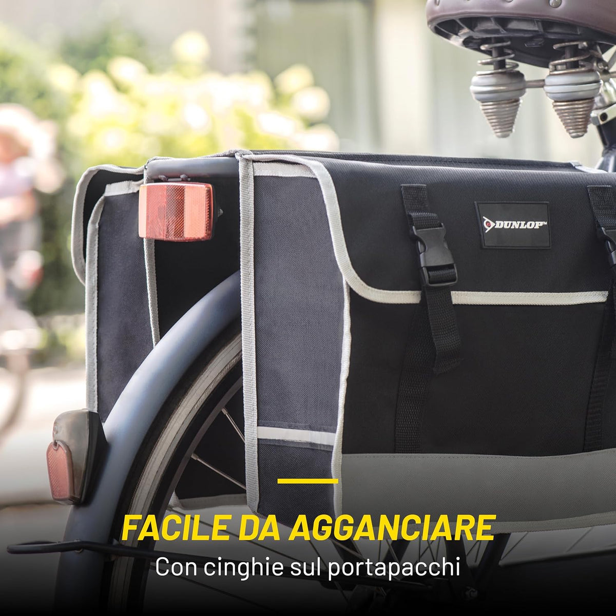 Borse Bici Laterali Impermeabili 2x13L Riflettenti Dunlop
