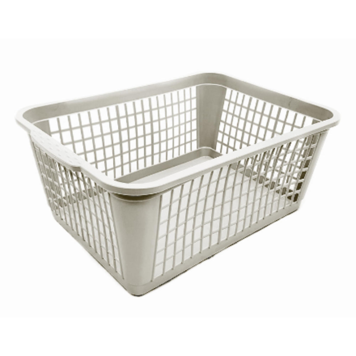 Ecoplast | Small Multipurpose Basket 37cm, Basket with Handles in Assorted Colors: Lavender/Red/Light Blue/Dove Gray/White, Made in Italy