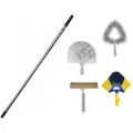 Kit Asta Telescopica 6m + 4 Scovoli - Pulizia Altezze