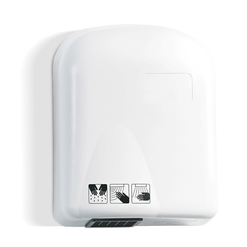 Electric Hand Dryer Mod. Ventos in ABS, Dimensions 220 x 150 x 280 h, for Safety with Stop and Go Photocell