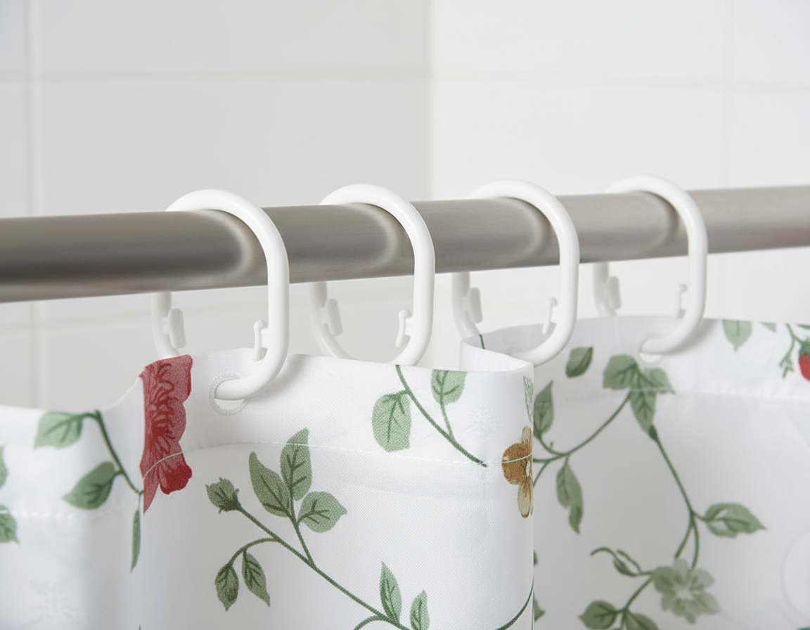Shower Curtain with 16 GANGI 240X200 CM.