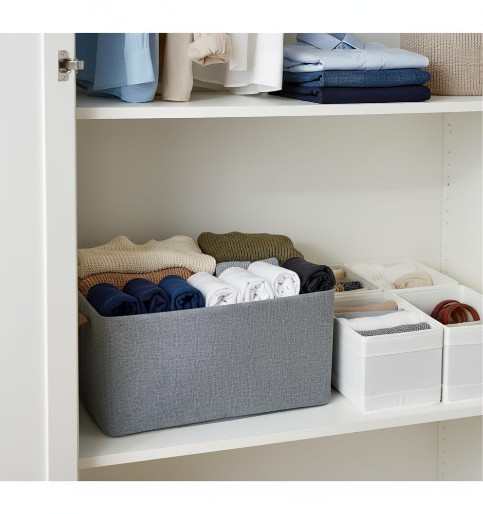 Scatola Organizer Armadio TnT 46x29x19cm Metallo