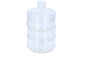 EDCO Bon Bon Sweet Jar Container with 3 Stackable Glass Jars and Lid for Confetti, Parties and Ceremonies