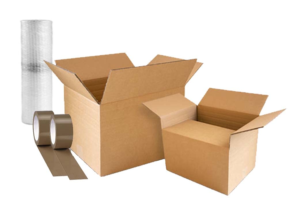 Kit de déménagement : 20 cartons + accessoires – Kit d’emballage complet pour appartement