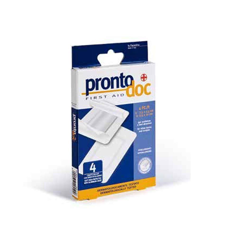 3 Confezioni di Cerotti Alluminio Scottature e Abrasioni  da 4 Pezzi -  Pronto Doc