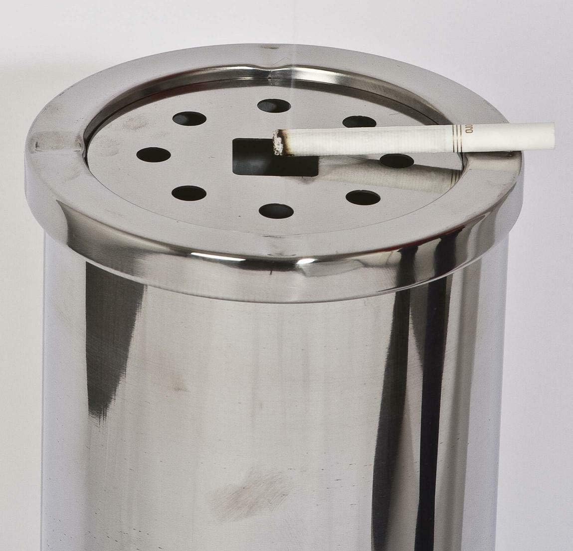 Posacenere Terra Inox 56cm Pattumiera 10L Esterno Interno