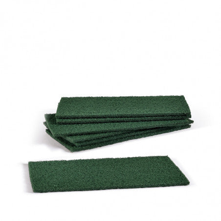 FERCASASHOP- 24 Professional Green Synthetic Abrasive Cleaning Fibers, 15 x 30 cm, XXL Format