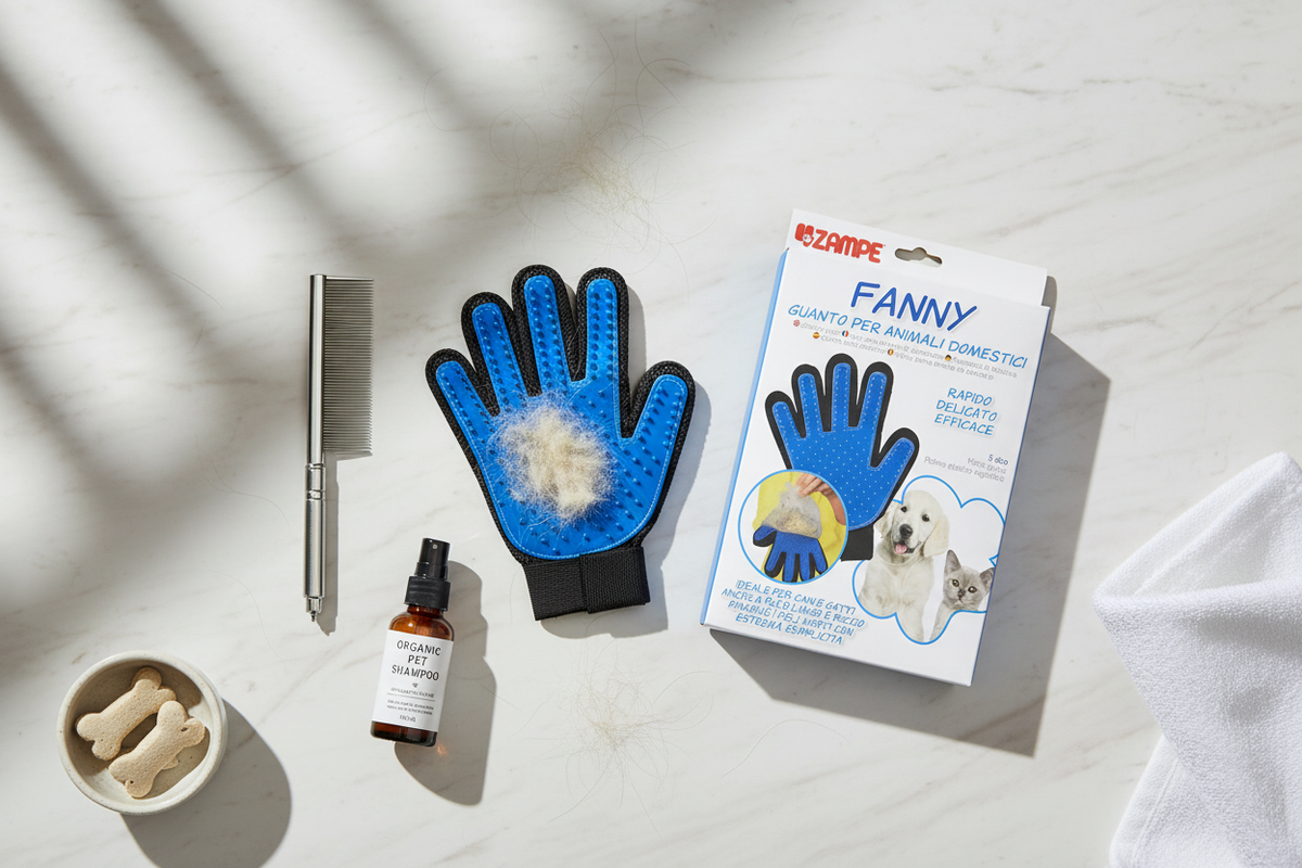 Flatlay pet care