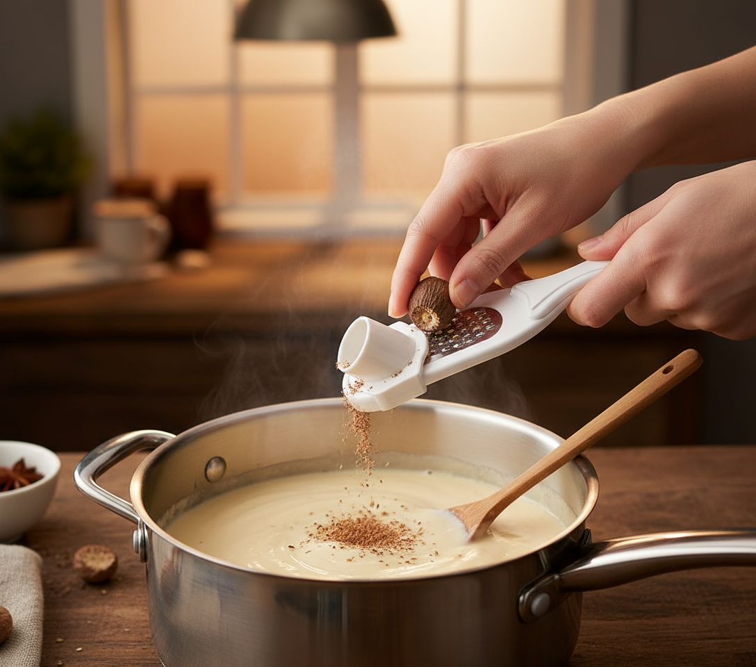Grattugia noce moscata in cucina