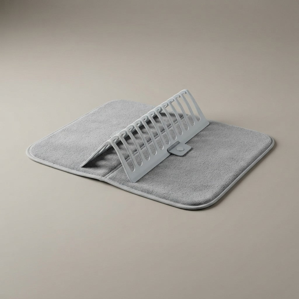 Microfiber Dish Drainer with Rack