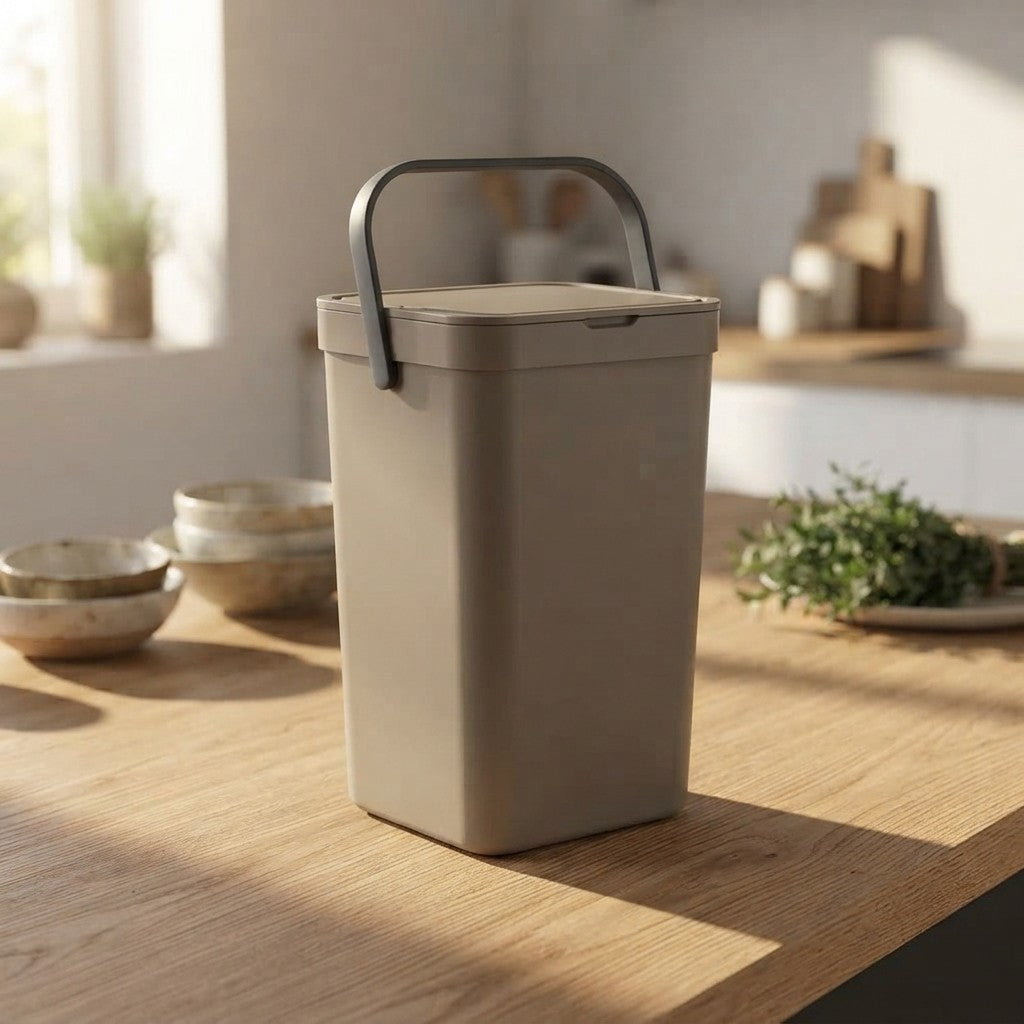 Pattumiera Umido da Appendere 12L Gino - Bidone Organico Cucina 2 Colori