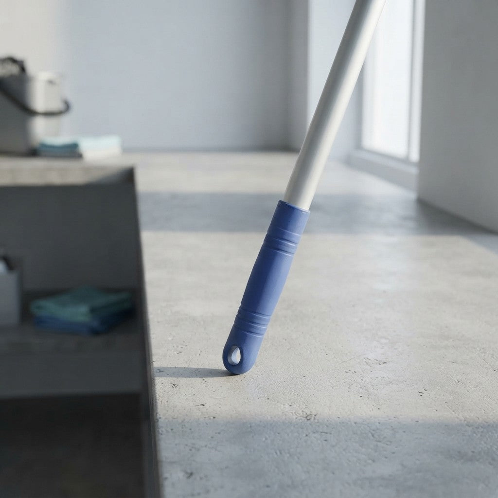 FERCASASHOP - 140 cm aluminum handle with hole for mops, floor squeegees, and mop clips. Made of high-quality aluminum.
