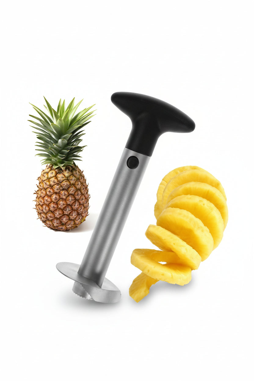 Sbuccia Affetta Ananas, Acciaio, 9x9x24 cm